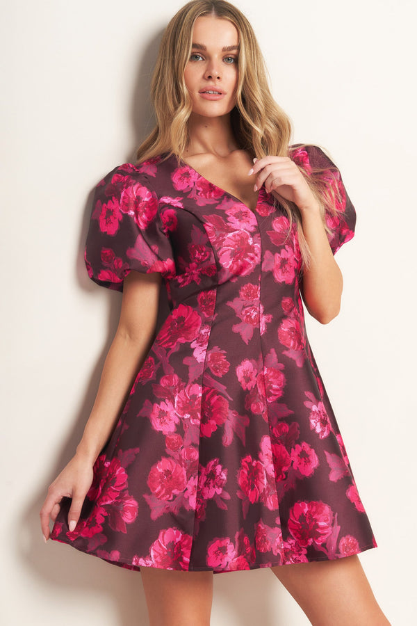 bloom-rhapsody-woven-mini-dress Flying Tomato-Sophia's StyleDRESSES-1